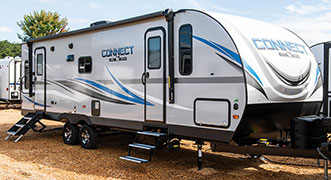 2019 KZ RV Connect C261RL Travel Trailer Exterior Front 3-4 Door Side