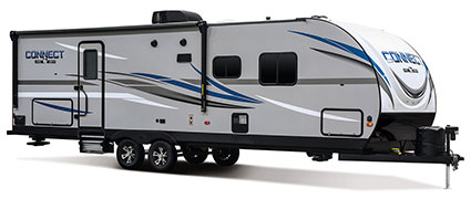 2019 KZ RV Connect C271BHK Travel Trailer Exterior Front 3-4 Door Side