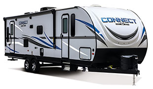 2019 KZ RV Connect C291RL Travel Trailer Exterior Front 3-4 Door Side