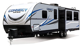 2019 KZ RV Connect C291RL Travel Trailer Exterior Front 3-4 Off Door Side Slide Out