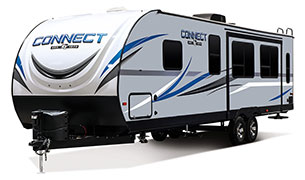 2019 KZ RV Connect C291RL Travel Trailer Exterior Front 3-4 Off Door Side