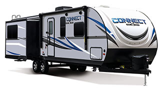 2019 KZ RV Connect C303RL Travel Trailer Exterior Front 3-4 Door Side Slide Out