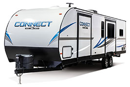 2019 KZ RV Connect C313RK Travel Trailer Exterior Front 3-4 Off Door Side