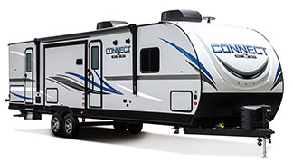 2019 KZ RV Connect C332BHK Travel Trailer Exterior Front 3-4 Door Side