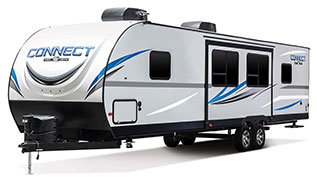 2019 KZ RV Connect C332BHK Travel Trailer Exterior Front 3-4 Off Door Side