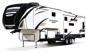2019 KZ RV Durango D333RLT Fifth Wheel Exterior Front 3-4 Off Door Side