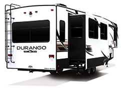 2019 KZ RV Durango D333RLT Fifth Wheel Exterior Rear 3-4 Door Side Slide Out