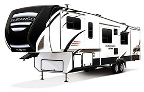 2019 KZ RV Durango D342FLQ Fifth Wheel Exterior Front 3-4 Off Door Side