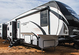2019 KZ RV Durango D347BHF Fifth Wheel Exterior Front 3-4 Door Side with Slide Out