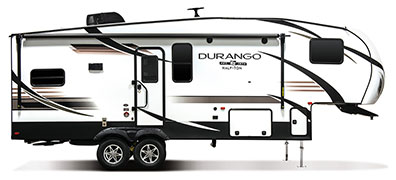 2019 KZ RV Durango Half-Ton D250RES Fifth Wheel Exterior Side Profile Door Side