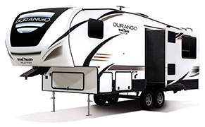 2019 KZ RV Durango Half-Ton D259RLS Fifth Wheel Exterior Front 3-4 Off Door Side Slide Out