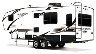 2019 KZ RV Durango Half-Ton D259RLS Fifth Wheel Exterior Rear 3-4 Off Door Side