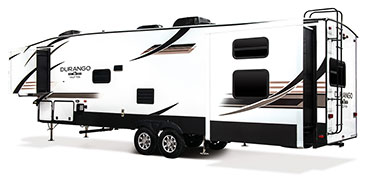 2019 KZ RV Durango Half-Ton D291BHT Fifth Wheel Exterior Rear 3-4 Off Door Side with Slide Out