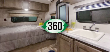 2019 KZ RV Escape E191BH Travel Trailer Interior 360