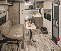 2019 KZ RV Escape E180TH Travel Trailer Toy Hauler Cargo Area