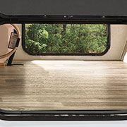 2019 KZ RV Escape E180TH Travel Trailer Toy Hauler Exterior Pass Through Storage