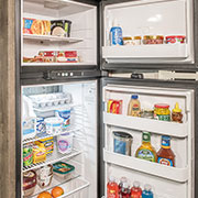 2019 KZ RV Escape E180TH Travel Trailer Toy Hauler Refrigerator