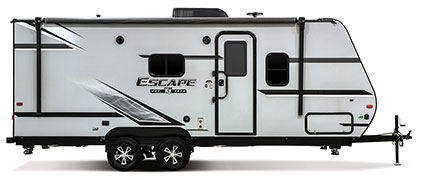 2019 KZ RV Escape E201RB Travel Trailer Exterior Side Profile Door Side