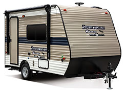 2019 KZ RV Sportsmen Classic SE 130RBSE Travel Trailer Exterior Front 3-4 Door Side