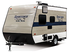2019 KZ RV Sportsmen Classic SE 130RBSE Travel Trailer Exterior Front 3-4 Off Door Side