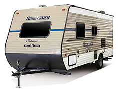2019 KZ RV Sportsmen Classic 160QB Travel Trailer Exterior Front 3-4 Off Door Side