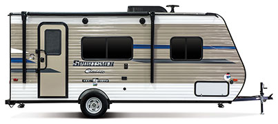 2019 KZ RV Sportsmen Classic 160QB Travel Trailer Exterior Side Profile Door Side