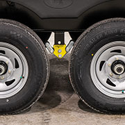 2019 KZ RV Sportsmen Destination 363RL Travel Trailer Exterior Wheels