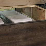 2019 KZ RV Sportsmen Destination 363RL Travel Trailer Bed Storage