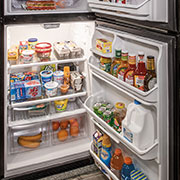 2019 KZ RV Sportsmen Destination 363RL Travel Trailer Refrigerator