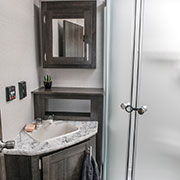 2019 KZ RV Sportsmen 364BH Destination Travel Trailer Bathroom