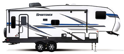 2019 KZ RV Sportsmen 251RL Fifth Wheel Exterior Side Profile Door Side