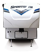2019 KZ RV Sportsmen 303RL Fifth Wheel Exterior Front Profile