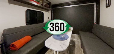 2019 KZ RV Sportsmen LE 250THLE Travel Trailer Toy Hauler Interior 360