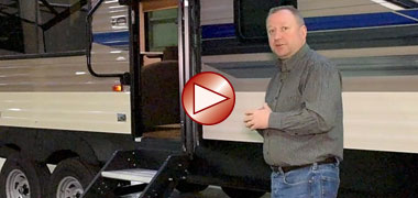 View video of the 2019 KZ RV Sportsmen LE 291RKLE travel trailer exterior features