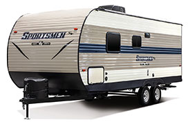 2019 KZ RV Sportsmen SE 230BHSE Travel Trailer Exterior Front 3-4 Off Door Side