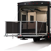 2019 KZ RV Sportster 321THR13 Travel Trailer Toy Hauler Exterior Patio