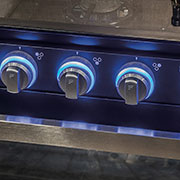 2019 KZ RV Sportster 321THR13 Travel Trailer Toy Hauler Stove Controls