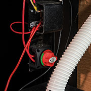 2019 KZ RV Sportster 343TH11 Fifth Wheel Toy Hauler Exterior Battery Disconnect