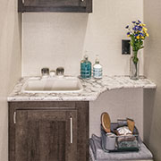 2019 KZ RV Sportster 343TH11 Fifth Wheel Toy Hauler Bathroom