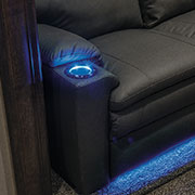 2019 KZ RV Sportster 343TH11 Fifth Wheel Toy Hauler Theater Seating Light Detail
