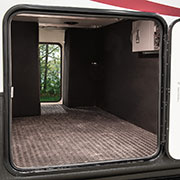 2019 KZ RV Venom V4012TK Fifth Wheel Toy Hauler Exterior Pass Through Storage