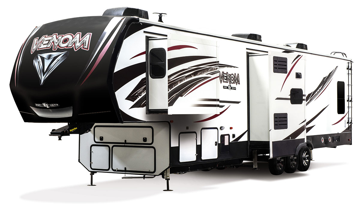 2019 Venom V4013TK Luxury Fifth Wheel Toy Hauler | KZ RV