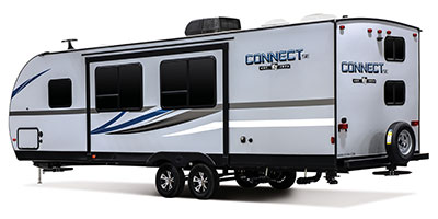 2019 KZ RV Connect SE C261BHKSE Travel Trailer Exterior Rear 3-4 Off Door Side