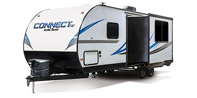2020 KZ RV Connect SE C241BHKSE Travel Trailer Exterior Front 3-4 Off Door Side with Slide Out