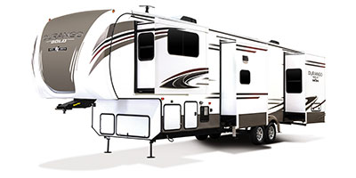 2019 KZ RV Durango Gold G385FLF Fifth Wheel Exterior Front 3-4 Off Door Side with Slide Out