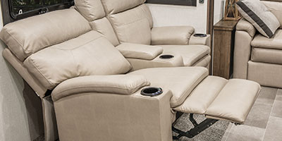2020 KZ RV Durango Gold G383RLT Fifth Wheel Theater Seating Right Reclined