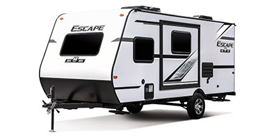 2020 KZ RV Escape E191BH Travel Trailer Exterior Front 3-4 Off Door Side
