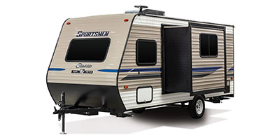 2019 KZ RV Sportsmen Classic 181BH Travel Trailer Exterior Front 3-4 Off Door Side Slide Out