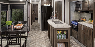 2020 KZ RV Sportsmen Destination 363FL Travel Trailer Kitchen