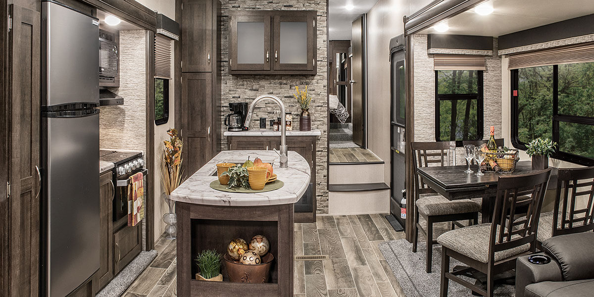 2019 KZ RV Sportsmen 303RL Fifth Wheel Kitchen